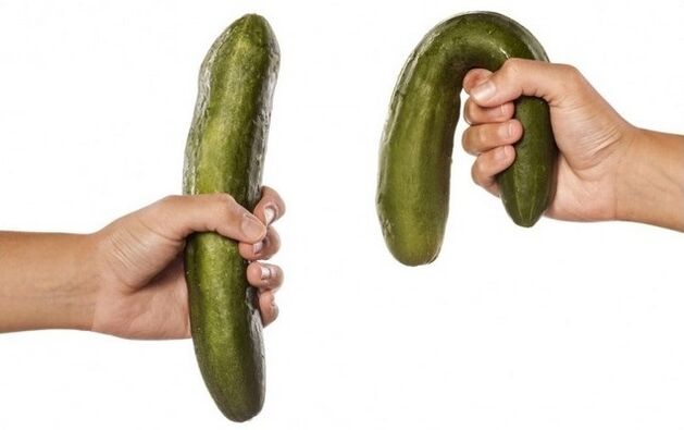 bra och svag styrka med exemplet med gurkor