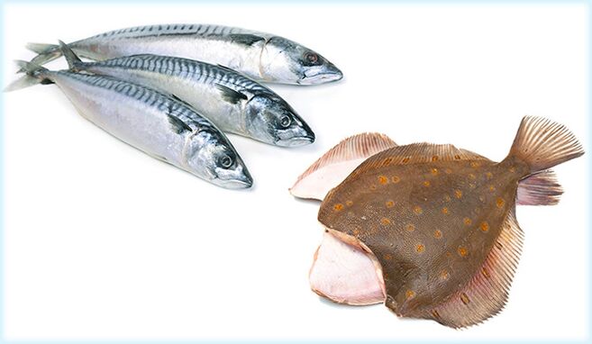 Makrill och flundra - en fisk som ökar styrkan hos män