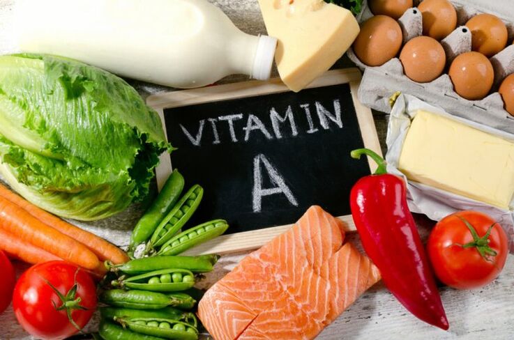 vitamin A i produkter för potens